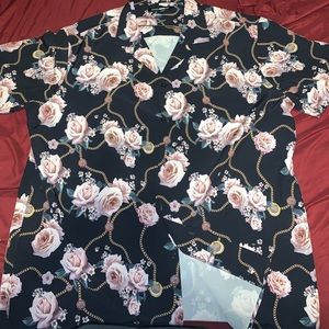 Fashion Nova Flower Shirt